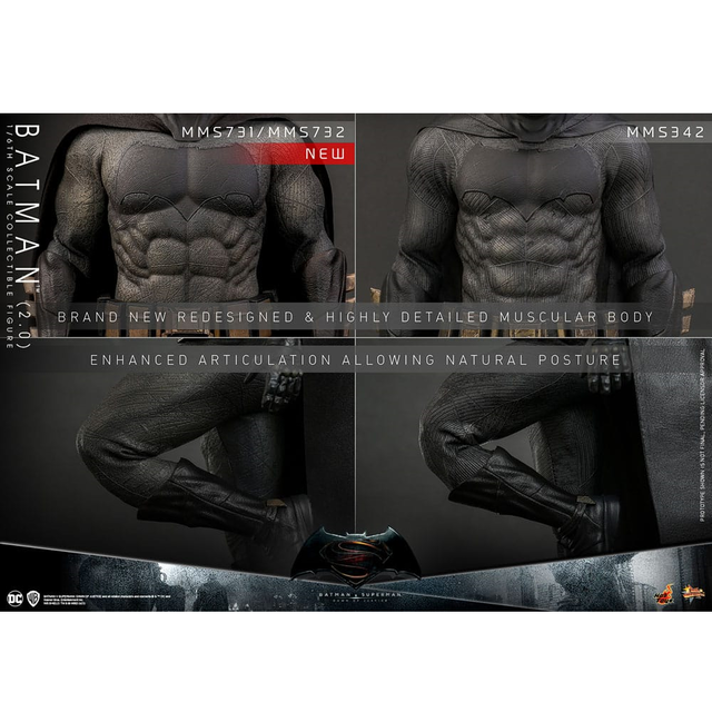 Batman v Superman: Dawn of Justice Movie Masterpiece Action Figure 1/6 Batman (2.0) 32cm