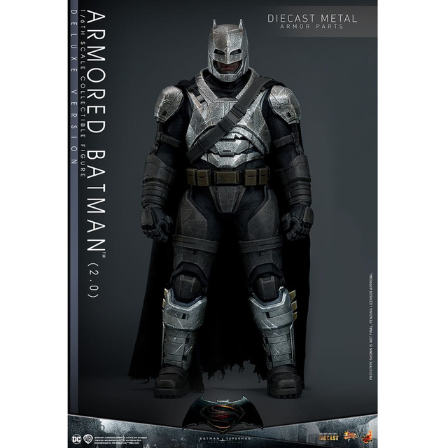 Batman v Superman: Dawn of Justice Movie Masterpiece Action Figure 1/6 Armored Batman 2.0 Deluxe Version 33cm