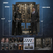 The Dark Knight Movie Masterpiece Action Figures & Diorama 1/6 Batman Armory with Bruce Wayne (2.0) 30cm