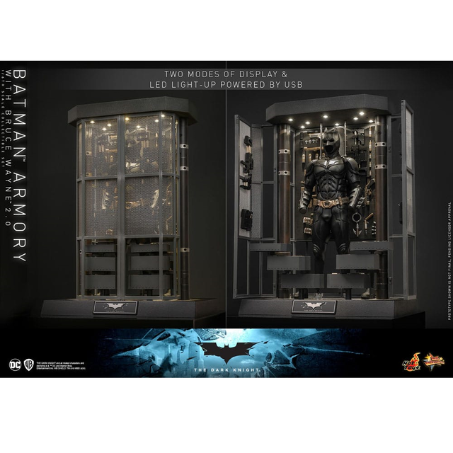 The Dark Knight Movie Masterpiece Action Figures & Diorama 1/6 Batman Armory with Bruce Wayne (2.0) 30cm