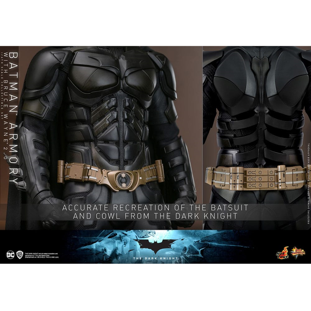 The Dark Knight Movie Masterpiece Action Figures & Diorama 1/6 Batman Armory with Bruce Wayne (2.0) 30cm