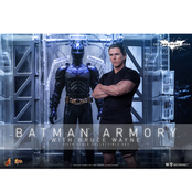The Dark Knight Rises Movie Masterpiece Action Figures & Diorama 1/6 Batman Armory with Bruce Wayne 30cm