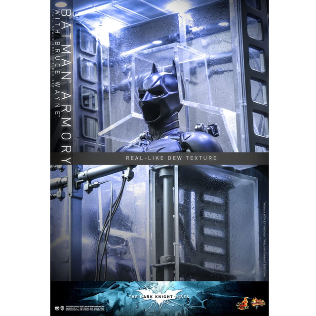 The Dark Knight Rises Movie Masterpiece Action Figures & Diorama 1/6 Batman Armory with Bruce Wayne 30cm