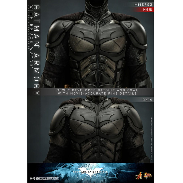 The Dark Knight Rises Movie Masterpiece Action Figures & Diorama 1/6 Batman Armory with Bruce Wayne 30cm