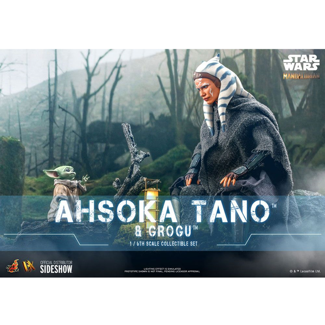 Star Wars The Mandalorian Action Figure 1/6 Ahsoka Tano & Grogu 29cm
