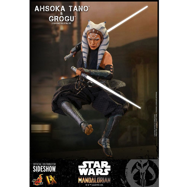 Star Wars The Mandalorian Action Figure 1/6 Ahsoka Tano & Grogu 29cm