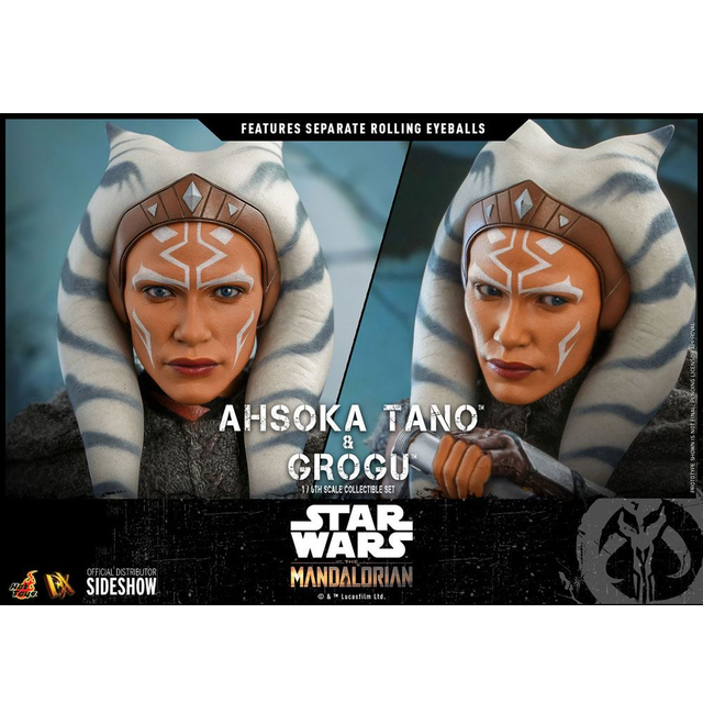 Star Wars The Mandalorian Action Figure 1/6 Ahsoka Tano & Grogu 29cm