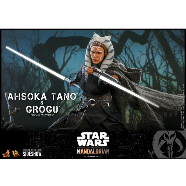 Star Wars The Mandalorian Action Figure 1/6 Ahsoka Tano & Grogu 29cm