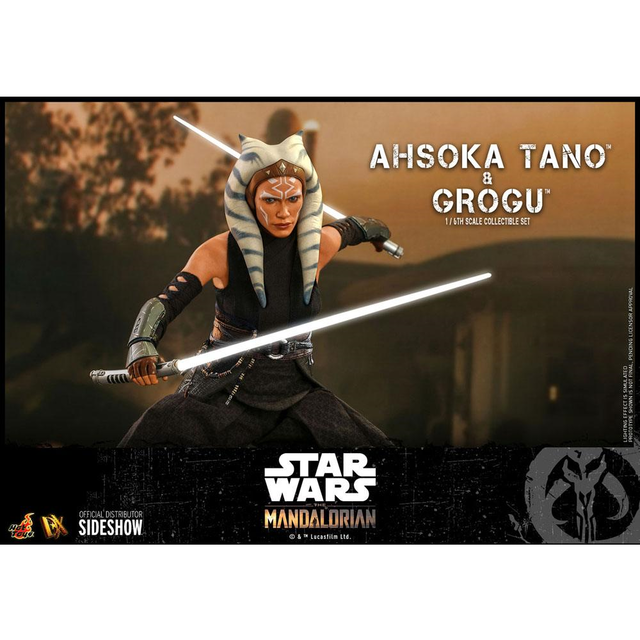 Star Wars The Mandalorian Action Figure 1/6 Ahsoka Tano & Grogu 29cm