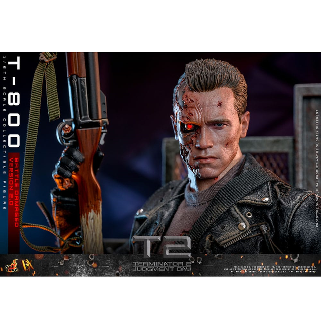 Terminator 2 Movie Masterpiece Action Figure 1/6 T-800 Battle Damaged Version 2.0 32 cm