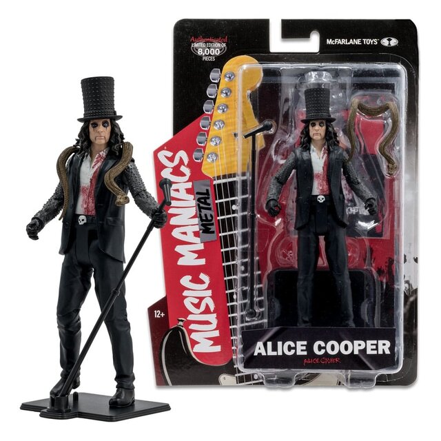 Metal Music Maniacs Action Figure Alice Cooper 15cm