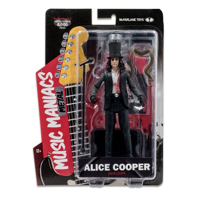 Metal Music Maniacs Action Figure Alice Cooper 15cm