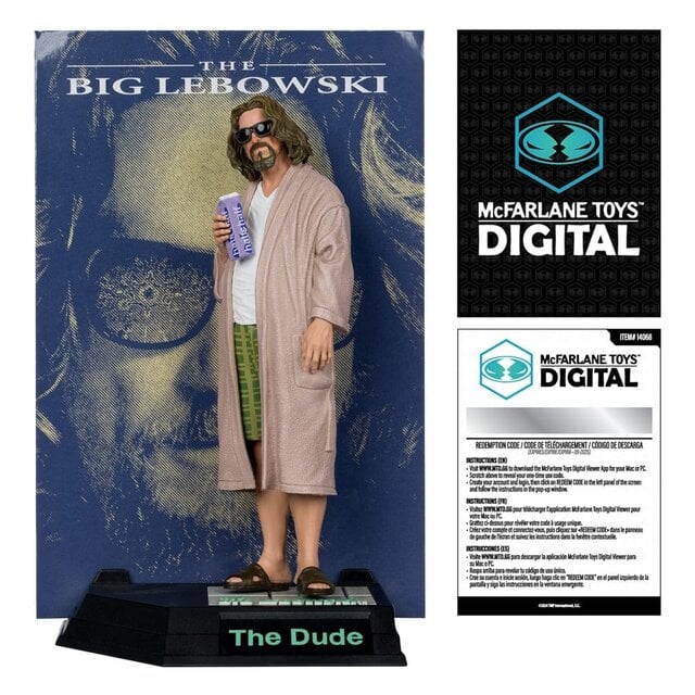 The Big Lebowski Movie Maniacs The Dude (McFarlane Digital) 15cm