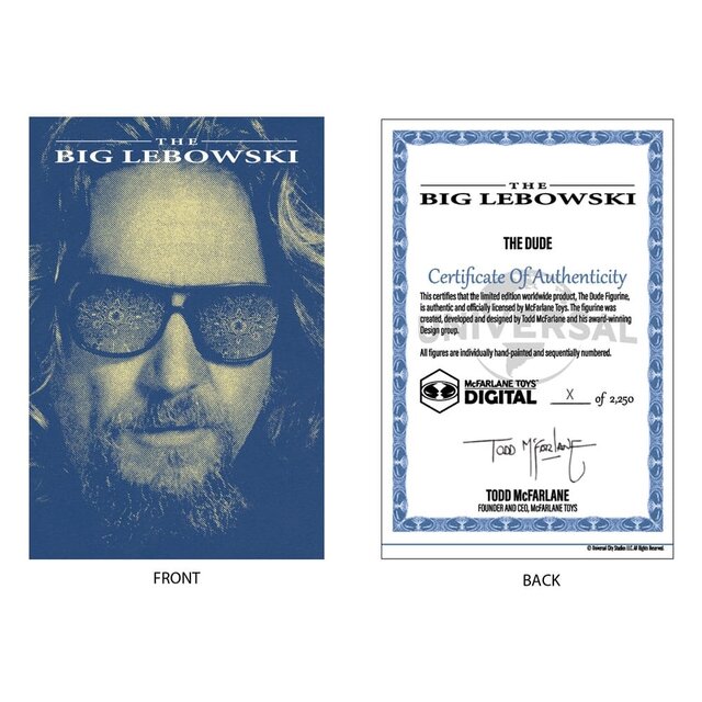 The Big Lebowski Movie Maniacs The Dude (McFarlane Digital) 15cm
