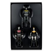 DC Direct Super Powers Action Figures Batman, Superman & Wonder Woman Black & White Accent Edition Gold Label 13cm