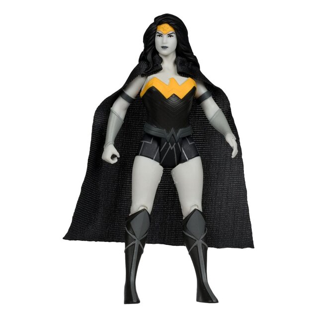 DC Direct Super Powers Action Figures Batman, Superman & Wonder Woman Black & White Accent Edition Gold Label 13cm