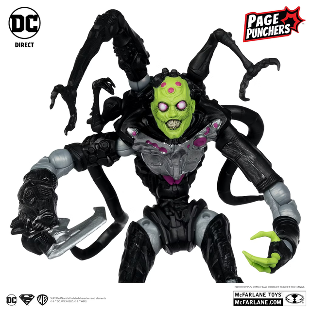 DC Direct Brainiac (Gold Label) (Ghosts of Krypton) Platinum 18cm