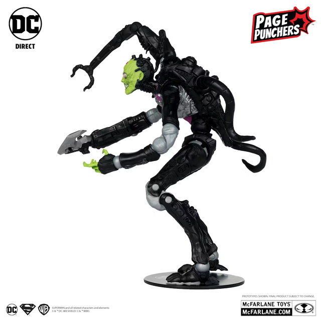 DC Direct Brainiac (Gold Label) (Ghosts of Krypton) Platinum 18cm