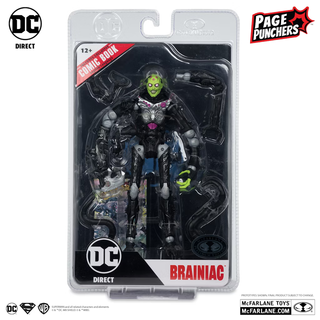DC Direct Brainiac (Gold Label) (Ghosts of Krypton) Platinum 18cm