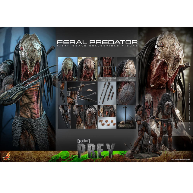 Prey Action Figure 1/6 Feral Predator 37cm
