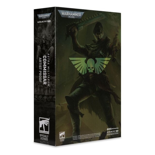 Warhammer 40k Action Figure Commissar (Astra Militarum) Artist Proof 18cm