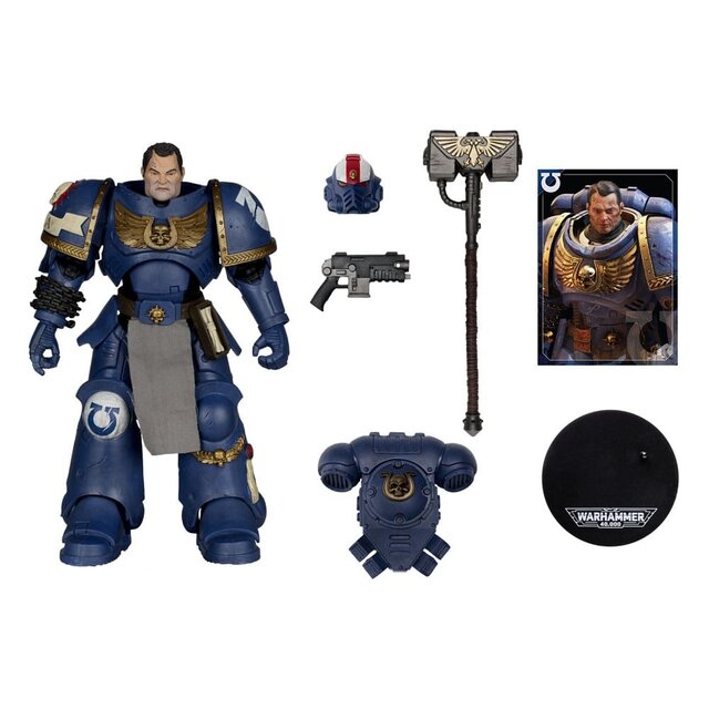 Warhammer 40k Action Figure Ultramarines Lieutenant Titus 18cm