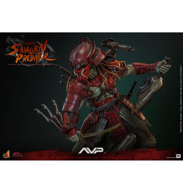 Alien vs. Predator Artist Collection Action Figure 1/6 Akaoni Samurai Predator 35cm