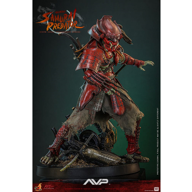 Alien vs. Predator Artist Collection Action Figure 1/6 Akaoni Samurai Predator 35cm