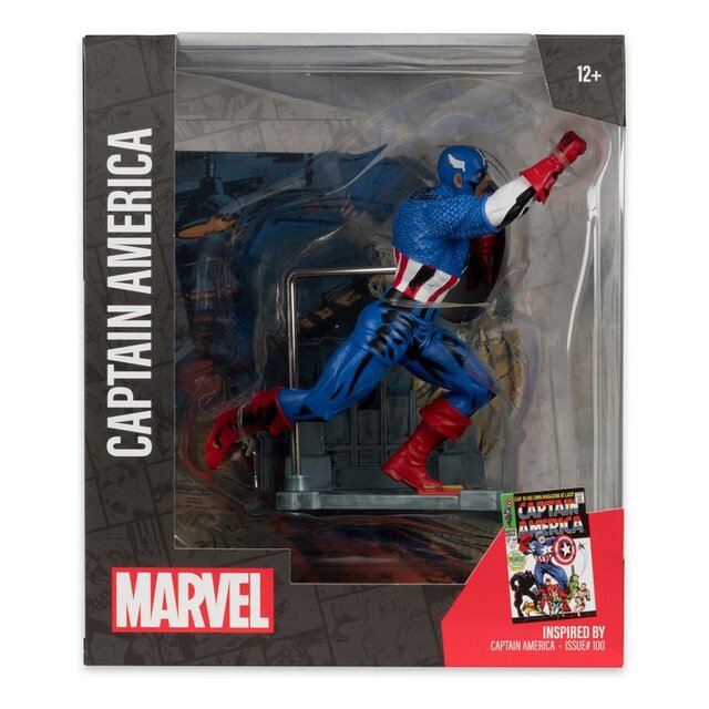 Marvel Collection PVC Statue 1/10 Captain America (Captain America #100) 12cm