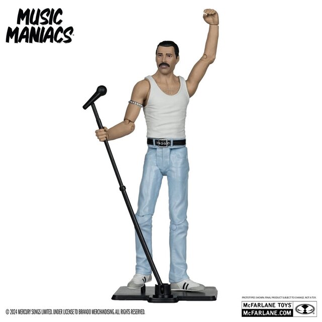 Metal Music Maniacs Action Figure Freddie Mercury 15cm