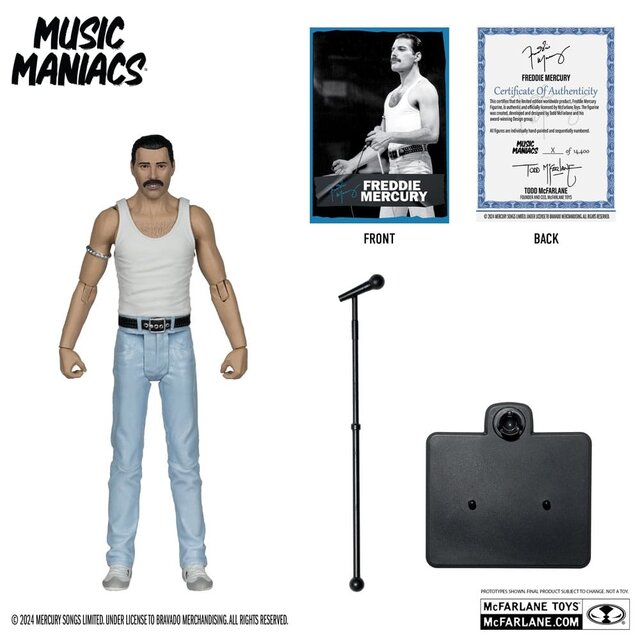 Metal Music Maniacs Action Figure Freddie Mercury 15cm