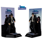 The Blues Brothers Movie Maniacs PVC Statue Jake & Elwood Blues (Gold Label) 15cm