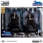 The Blues Brothers Movie Maniacs PVC Statue Jake & Elwood Blues (Gold Label) 15cm