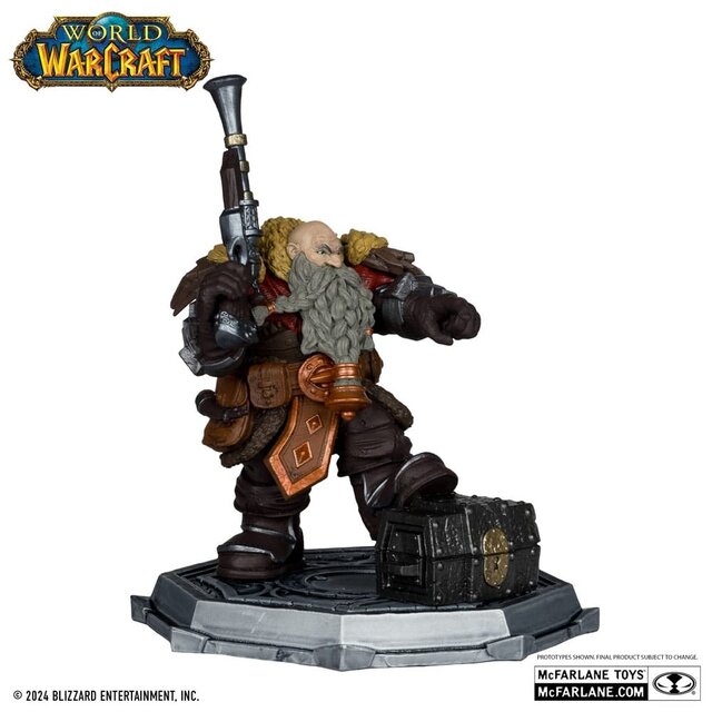 Word of Warcraft PVC Statue 2-Pack 1/12 Dwarf Hunter: Beast Master & Pandaren: Monk (Gold Label) 15cm