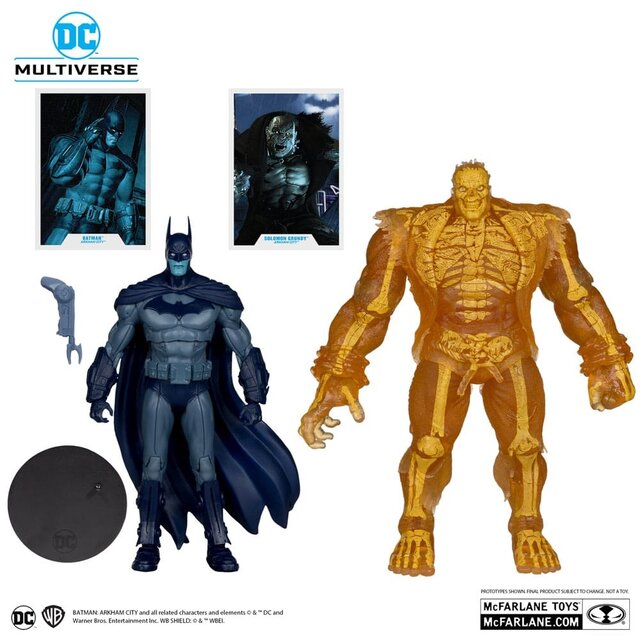 DC Multiverse Action Figure 2-Pack Arham City Batman & Solomon Grundy (Gold Label) 18cm