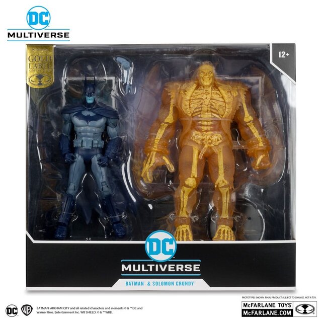 DC Multiverse Action Figure 2-Pack Arham City Batman & Solomon Grundy (Gold Label) 18cm