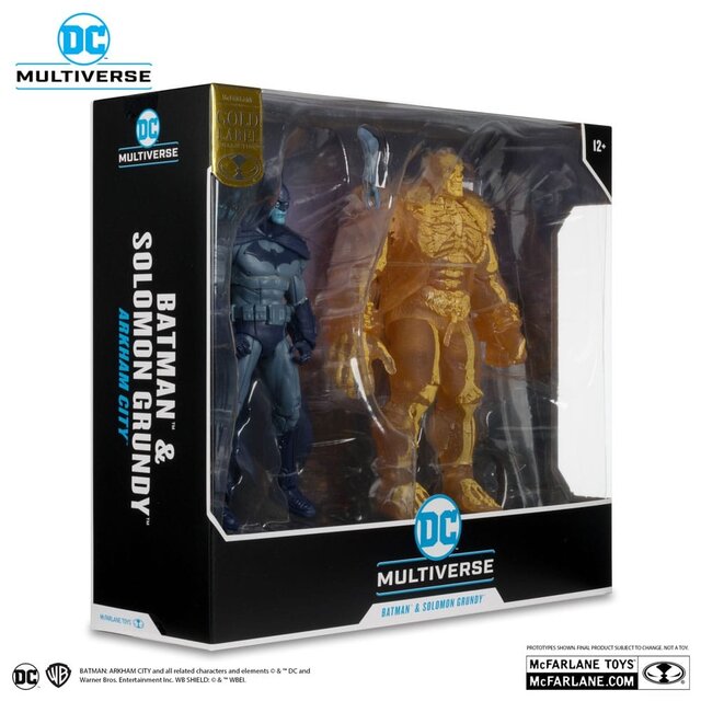 DC Multiverse Action Figure 2-Pack Arham City Batman & Solomon Grundy (Gold Label) 18cm