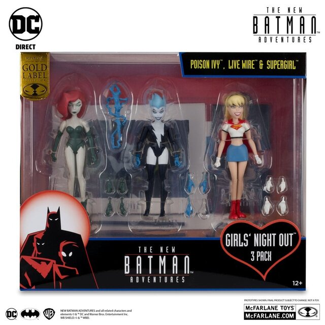 The New Batman Adventures DC Direct Action Figure 3-Pack Girls Night Out (Gold Label) 15cm