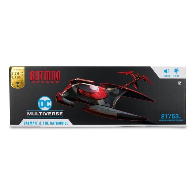 Batman Beyond DC Multiverse Vehicle Batmobile & Batman Action Figure (Gold Label) 53cm Batman Beyond DC Multiverse Vehicle Batmobile & Batman Action Figure (Gold Label) 53cm