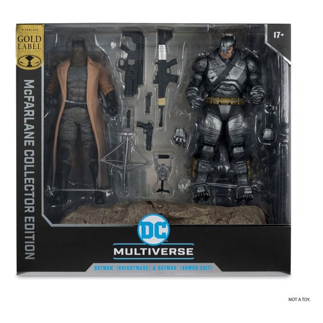 McFarlane Collector Edition Batman (Knightmare) & Batman (Armor Suit) 18cm