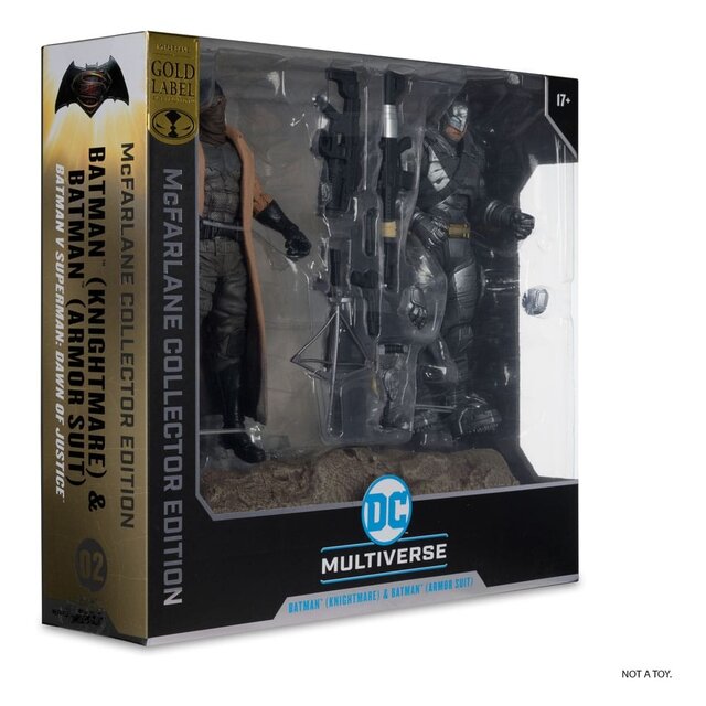 McFarlane Collector Edition Batman (Knightmare) & Batman (Armor Suit) 18cm