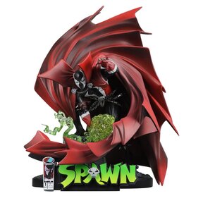 Spawn Statue Black White & Red All Over