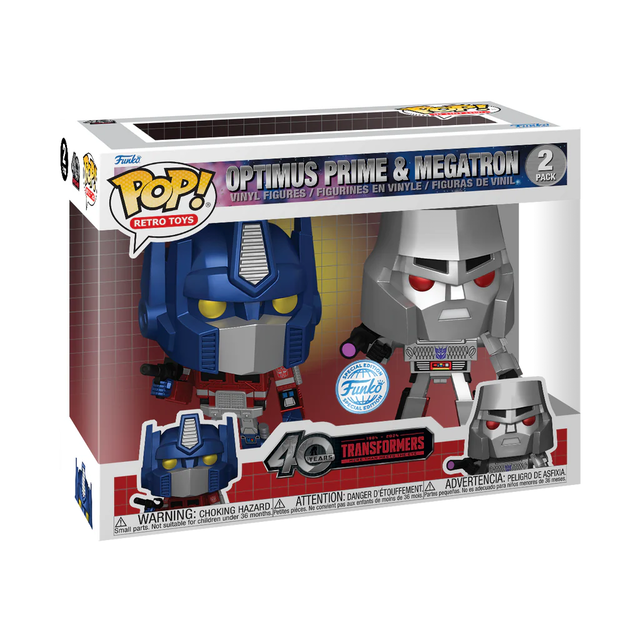 POP! Retro Vinyl Figure Transformers Optimus Prime & Megatron 2-pack POP! Retro Vinyl Figure Transformers Optimus Prime & Megatron 2-pack