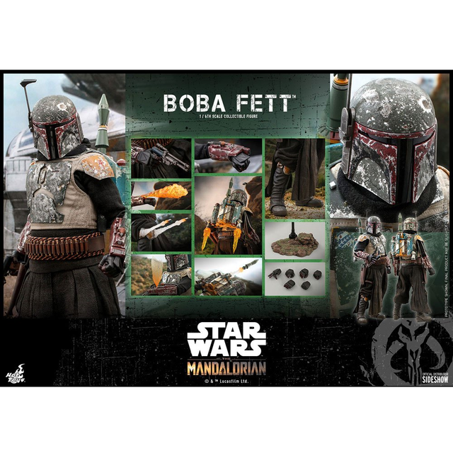 Star Wars The Mandalorian Action Figure 1/6 Boba Fett 30cm