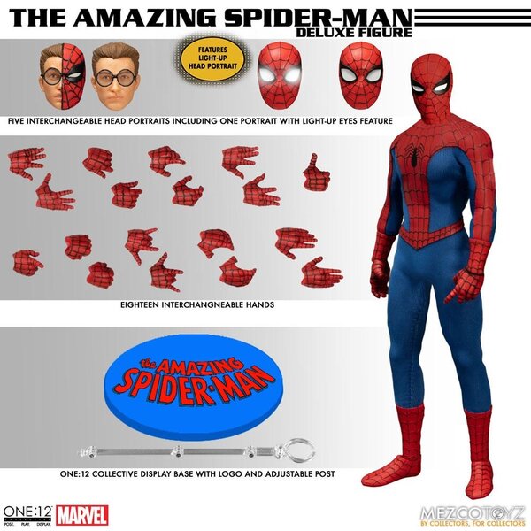 Mezco The One:12 Collective Amazing Spider-Man Deluxe Edition 16cm