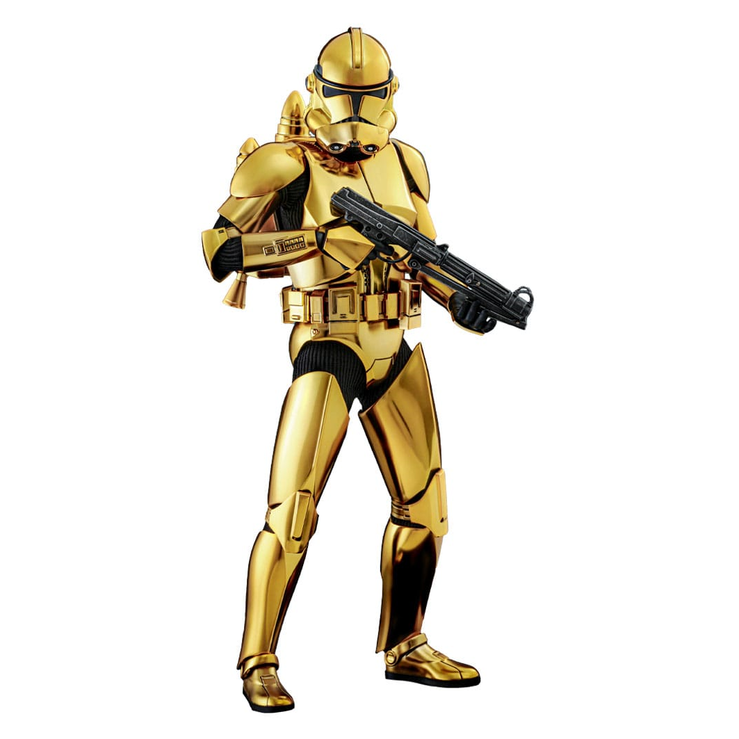 Hot Toys Star Wars Clone Trooper Gold Chrome afbeelding