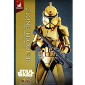 Star Wars Action Figure 1/6 Clone Trooper (Gold Chrome Version) Exclusive 30cm