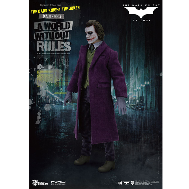 Batman The Dark Knight Dynamic 8ction Heroes Action Figure 1/9 The Joker 21cm Batman The Dark Knight Dynamic 8ction Heroes Action Figure 1/9 The Joker 21cm