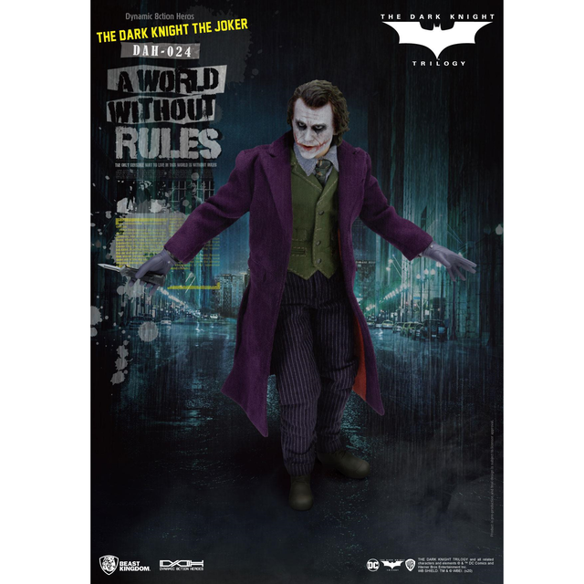 Batman The Dark Knight Dynamic 8ction Heroes Action Figure 1/9 The Joker 21cm Batman The Dark Knight Dynamic 8ction Heroes Action Figure 1/9 The Joker 21cm