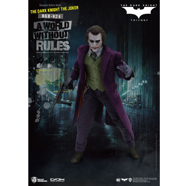 Batman The Dark Knight Dynamic 8ction Heroes Action Figure 1/9 The Joker 21cm Batman The Dark Knight Dynamic 8ction Heroes Action Figure 1/9 The Joker 21cm